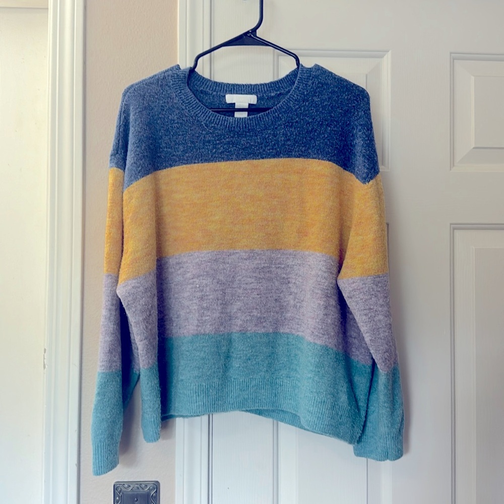 H&M Multicolor Crewneck Sweater
